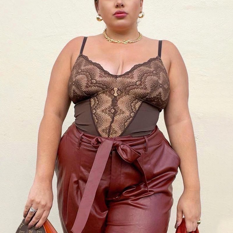 Summer Sexy Lace Tummy Control Bodysuit