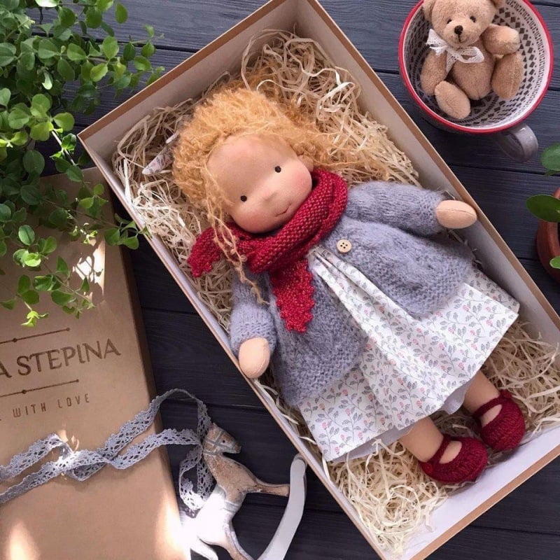 Jcpnneys - The Best Gift for Kids-Handmade Waldorf Doll👧