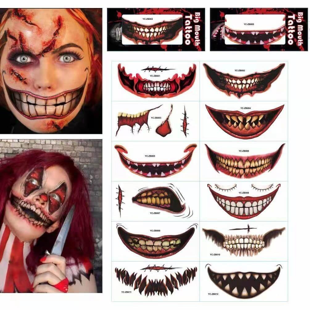 🔥Halloween's hottest items - Halloween prank makeup temporary tattoo