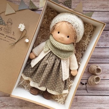 Jcpnneys - The Best Gift for Kids-Handmade Waldorf Doll👧