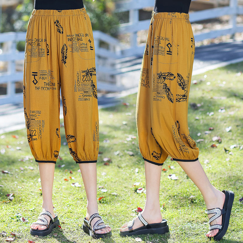 Women's casual beach pants bloomers