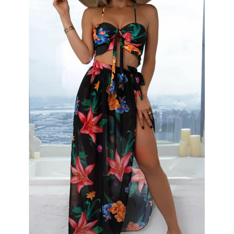 2025 Bikini Three-piece Maxi Swimsuit
