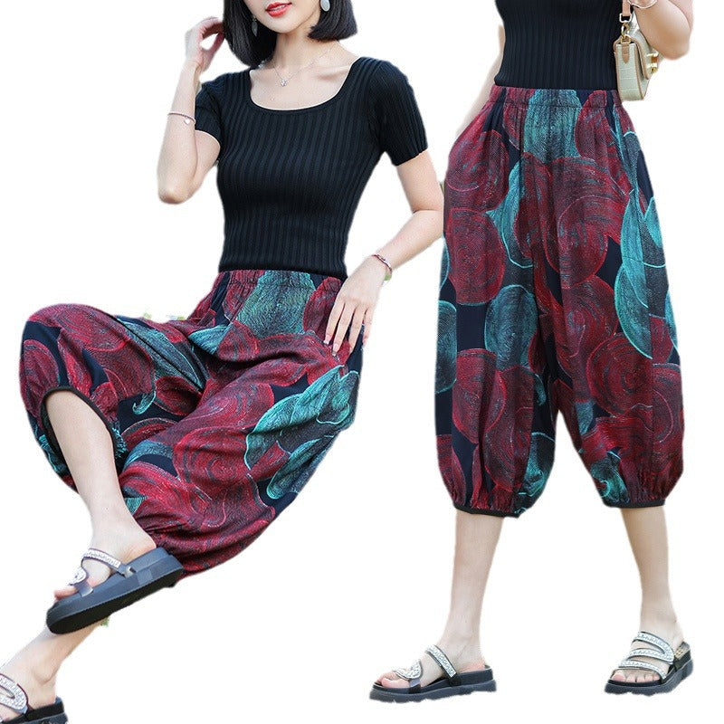 Women's casual beach pants bloomers