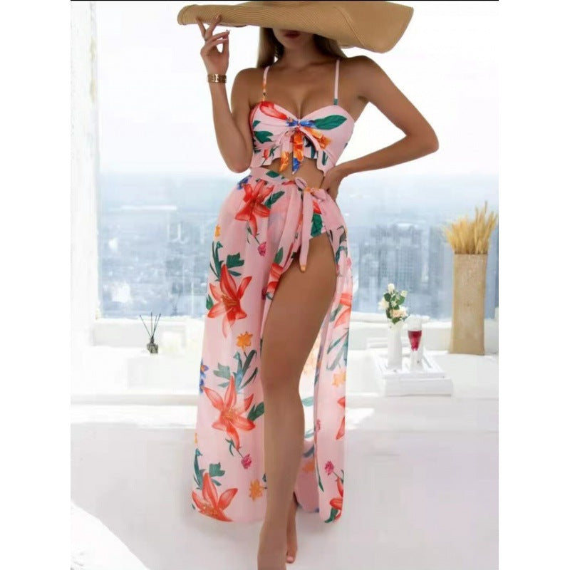 2025 Bikini Three-piece Maxi Swimsuit