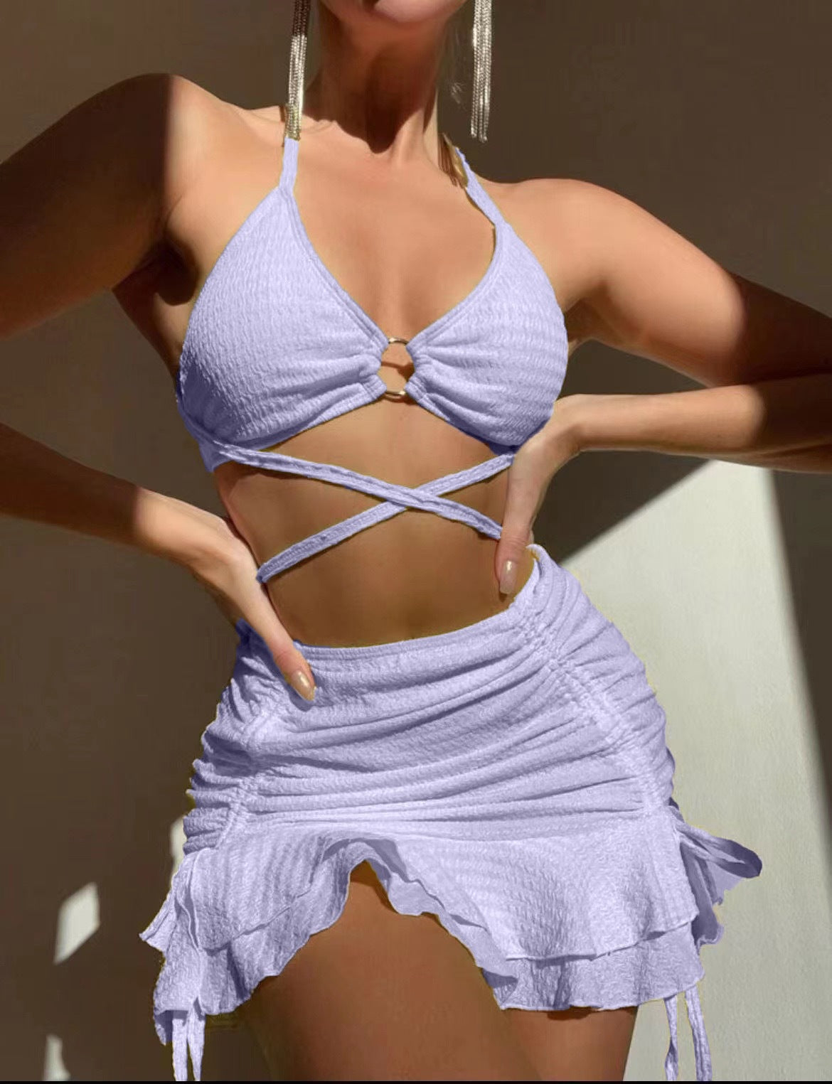 Bikini short skirt swimsuit