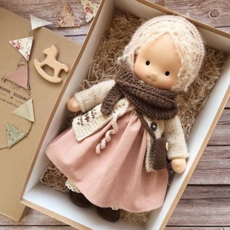 Jcpnneys - The Best Gift for Kids-Handmade Waldorf Doll👧