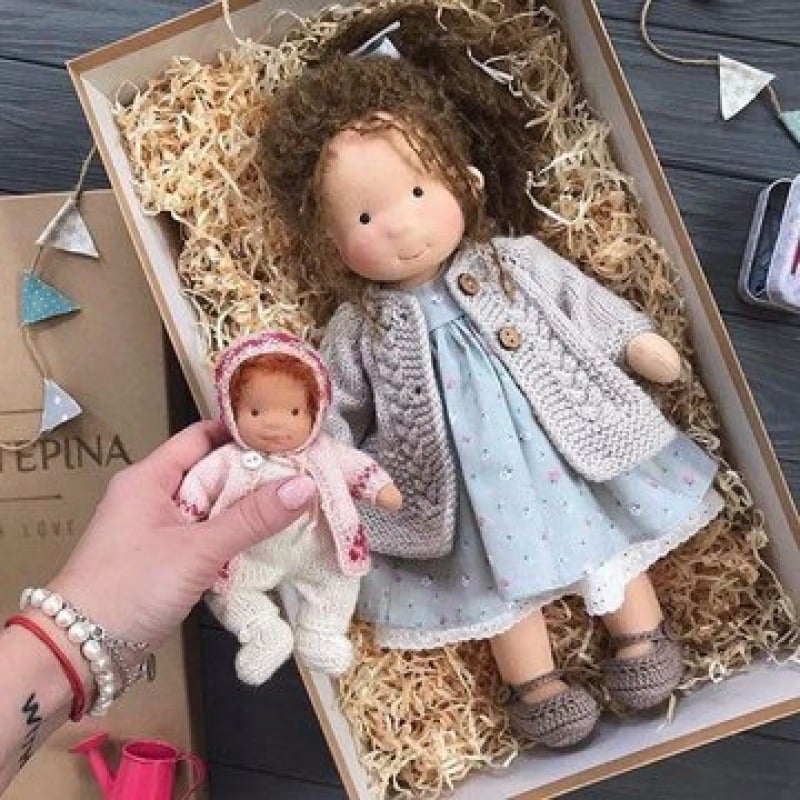 Jcpnneys - The Best Gift for Kids-Handmade Waldorf Doll👧