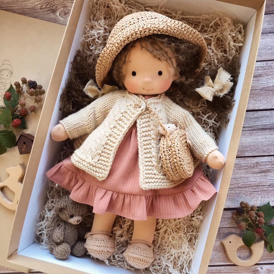Jcpnneys - The Best Gift for Kids-Handmade Waldorf Doll👧