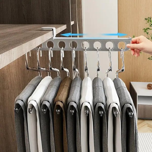 Jcpnneys - Intelligent pull-out slide trouser rack: a new solution for space utilization in the closet