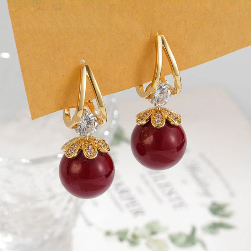 🎊Women's Sparkling Pearl Earrings
