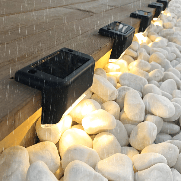 Jcpnneys - LED Solar Lamp Path Staircase Outdoor Waterproof Wall Light