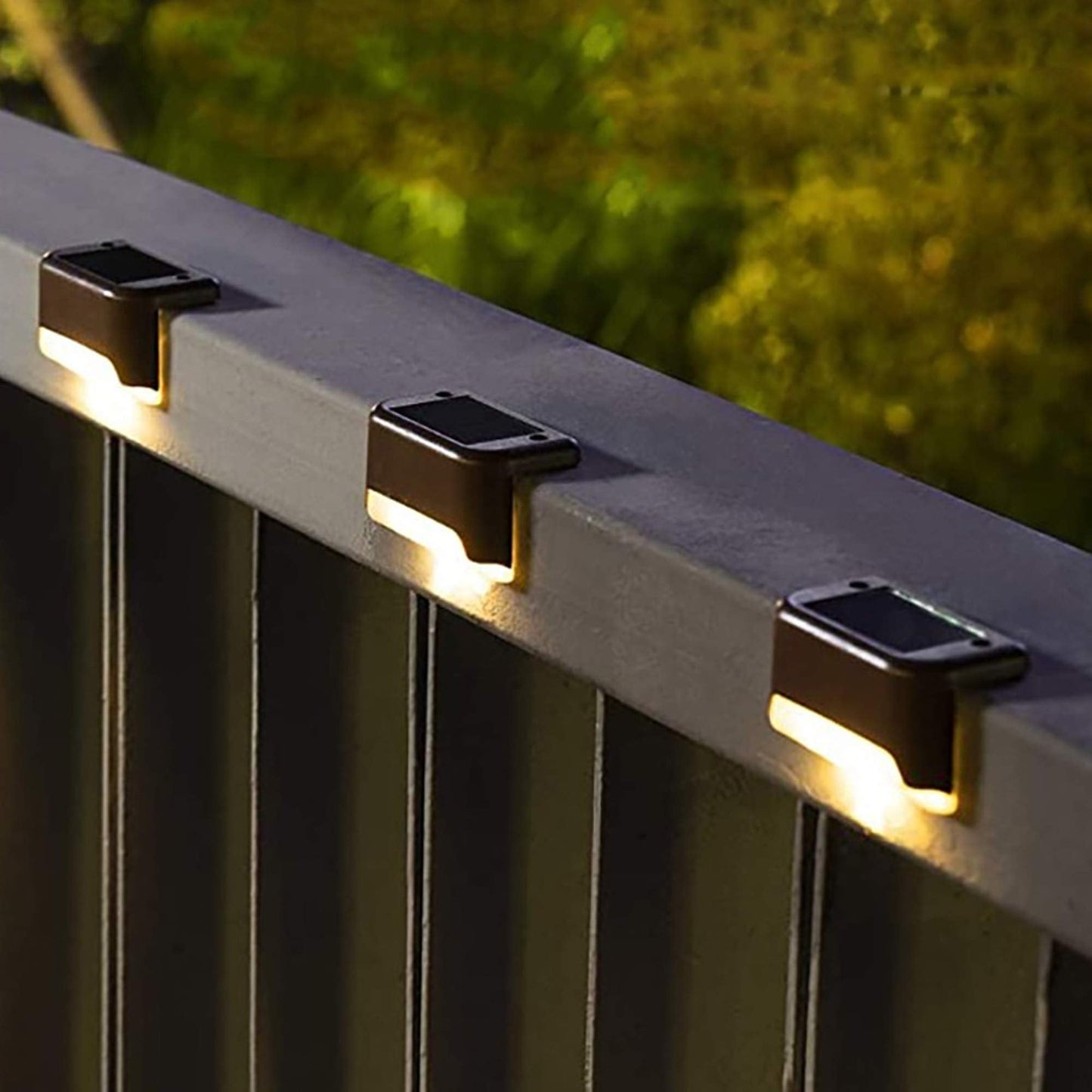 Jcpnneys - LED Solar Lamp Path Staircase Outdoor Waterproof Wall Light