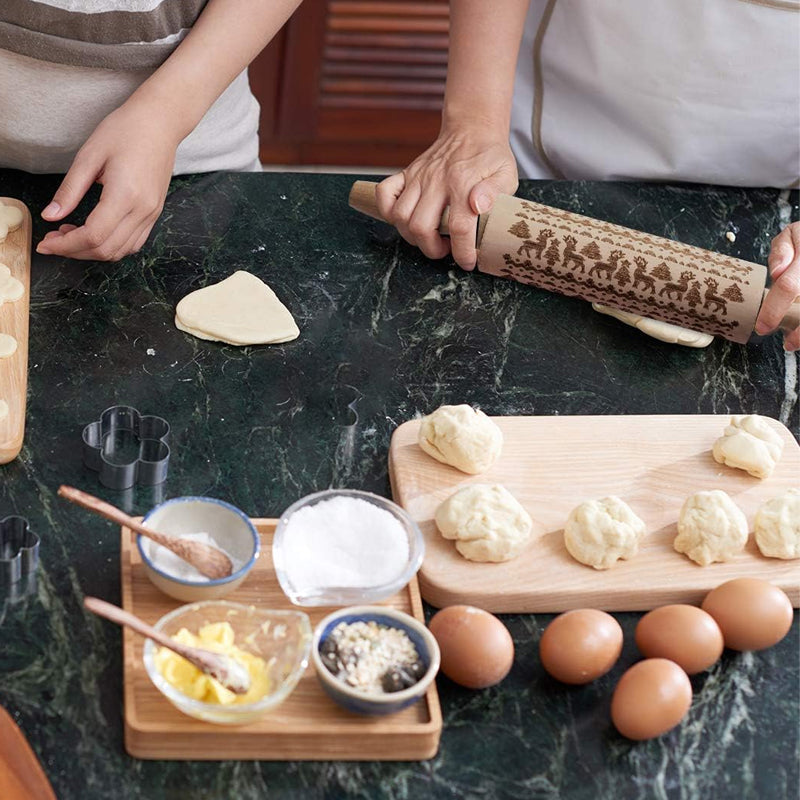 Jcpnneys - Christmas Wooden Rolling Pins