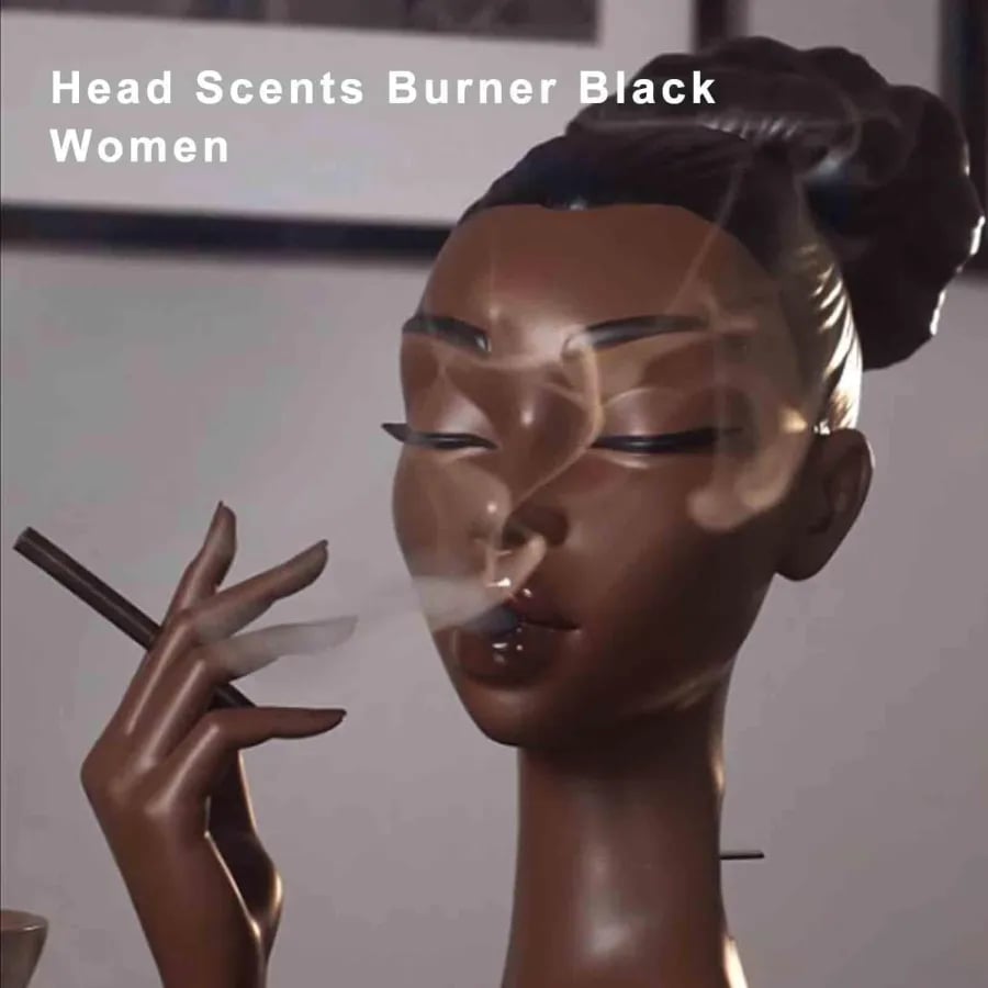 Jcpnneys - Head Incense Burner Black Woman