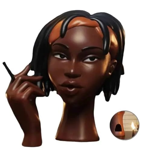 Jcpnneys - Head Incense Burner Black Woman