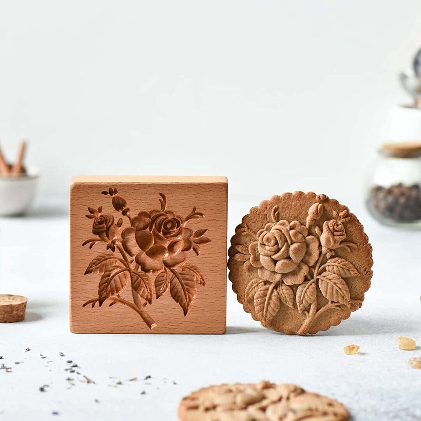 💥This week's specials - Wood Grain Cookie Knife - Cookie Embossing Mould