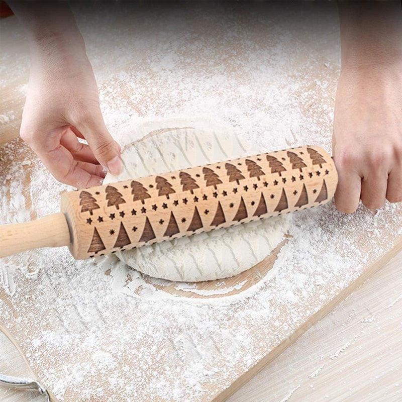 Jcpnneys - Christmas Wooden Rolling Pins