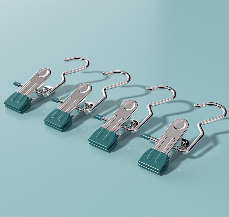 Jcpnneys - Anti-rust Clip Space-saving Clothespin Hat Pants Storage Hanging Travel Hook