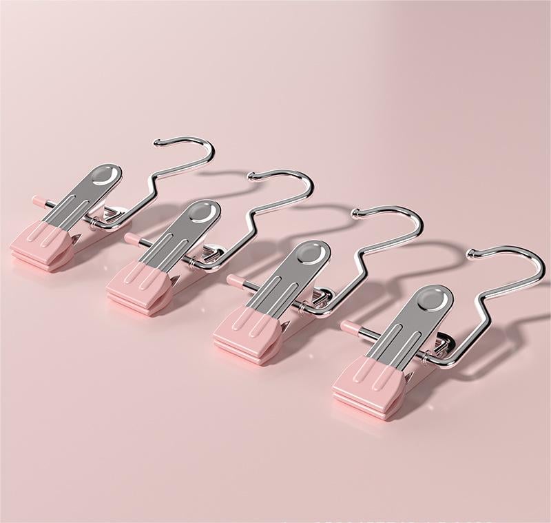 Jcpnneys - Anti-rust Clip Space-saving Clothespin Hat Pants Storage Hanging Travel Hook