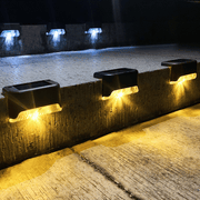 Jcpnneys - LED Solar Lamp Path Staircase Outdoor Waterproof Wall Light