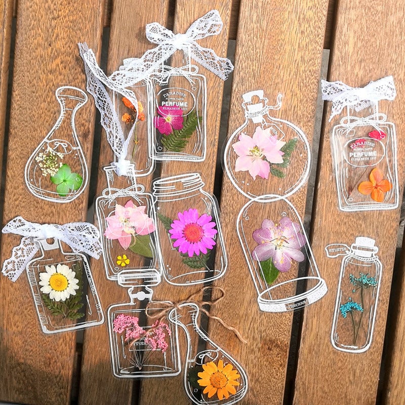 💐Collect Spring 💐-Dried Flower Bookmark Set