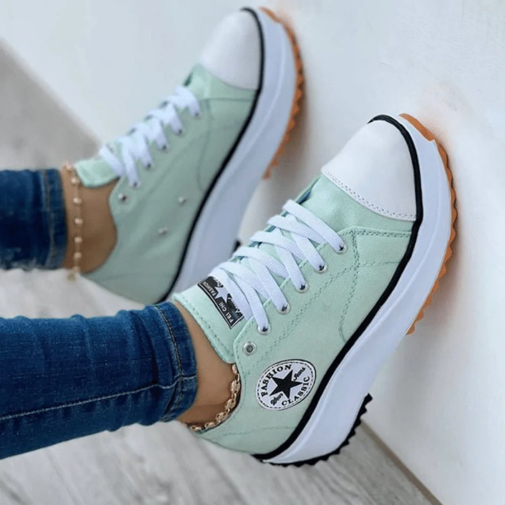 CANVAS SHOES WOMEN FASHION TRAINERS