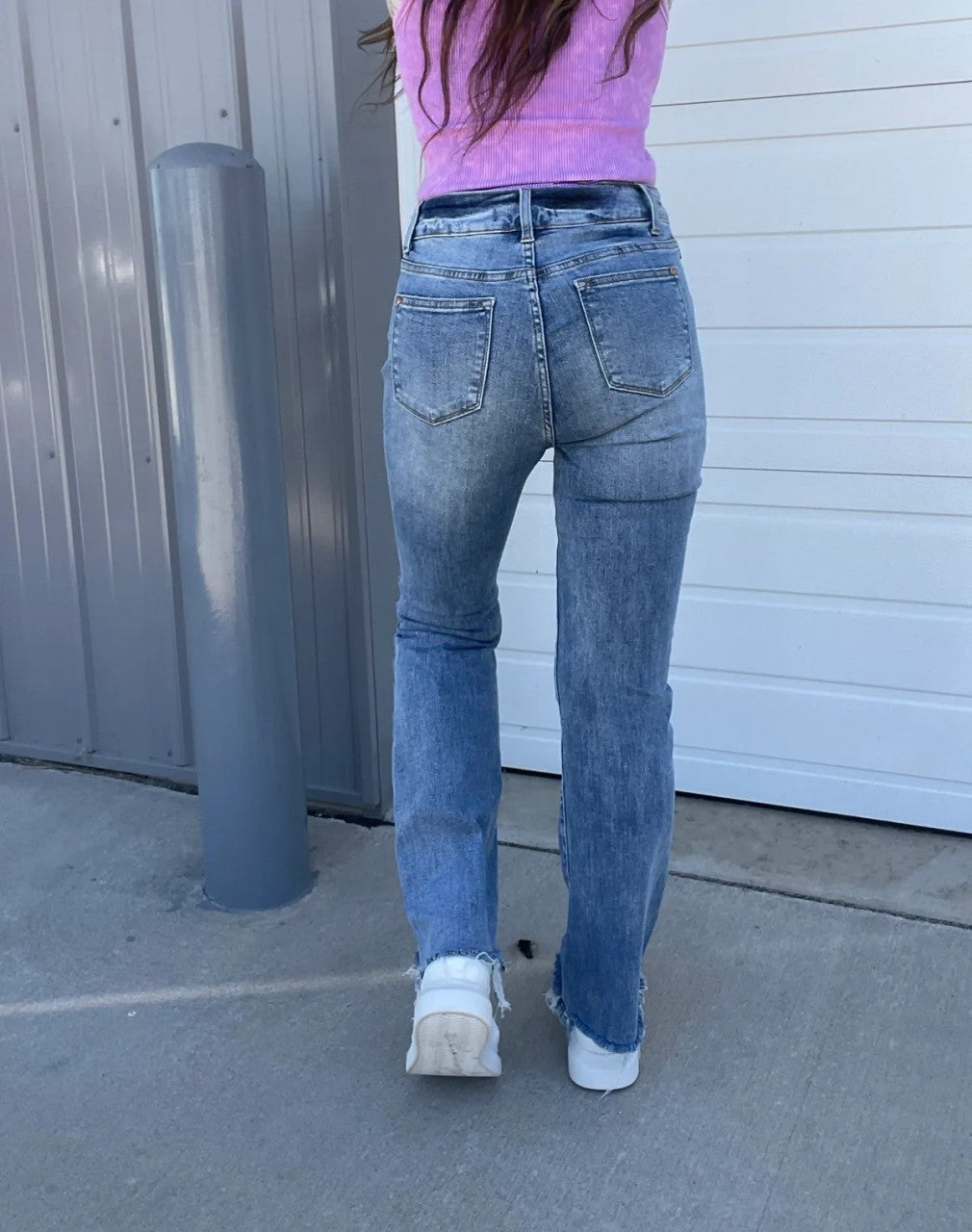 Jcpnneys - Vintage Double Button Frayed Hem Bootcut Jeans