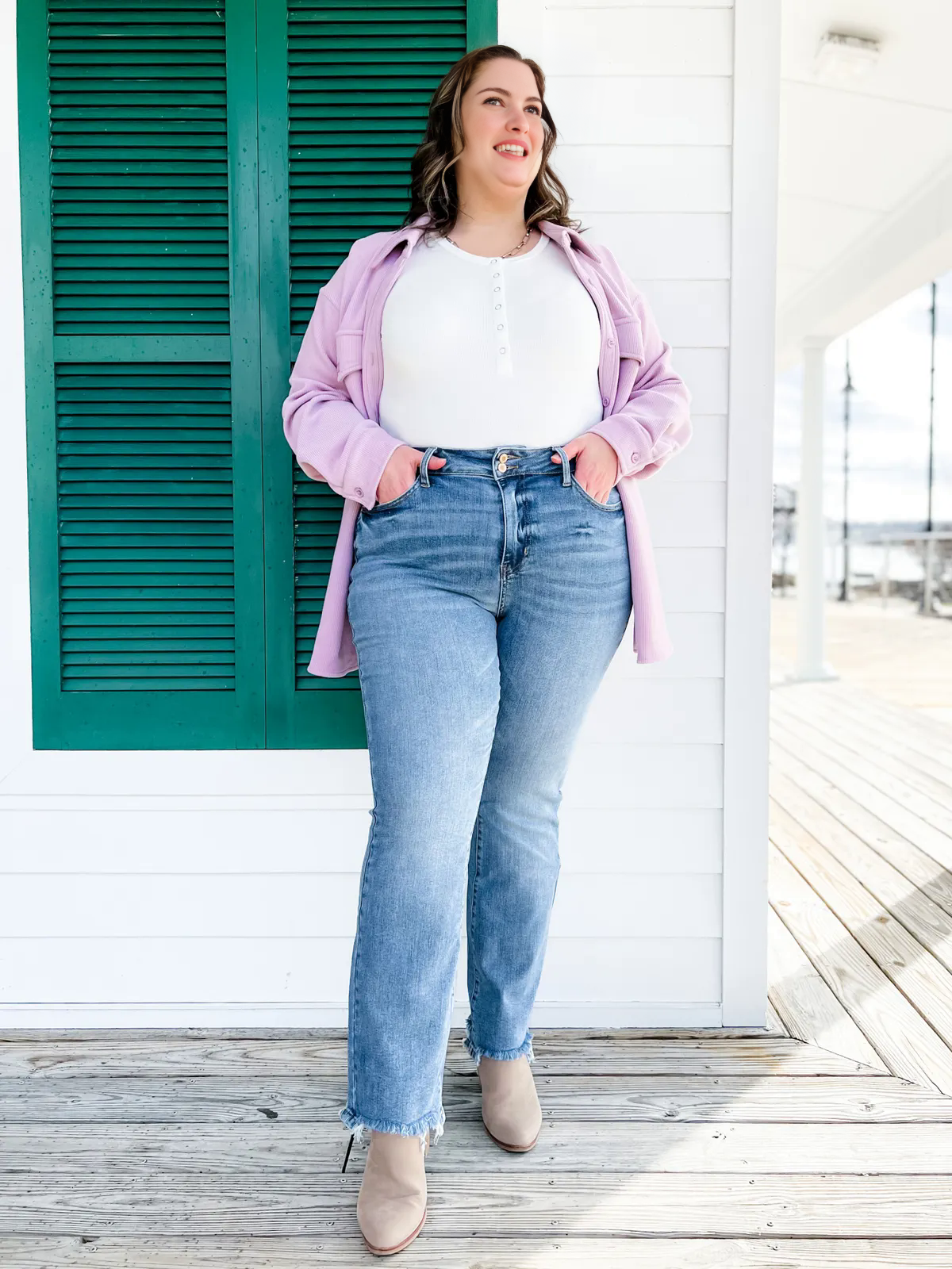 Jcpnneys - Vintage Double Button Frayed Hem Bootcut Jeans