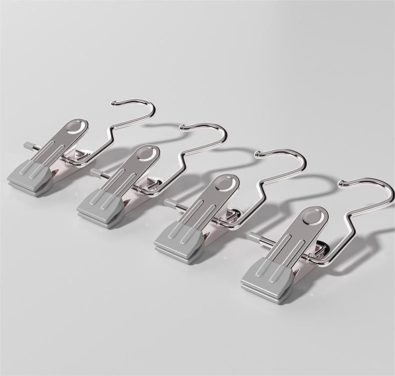 Jcpnneys - Anti-rust Clip Space-saving Clothespin Hat Pants Storage Hanging Travel Hook