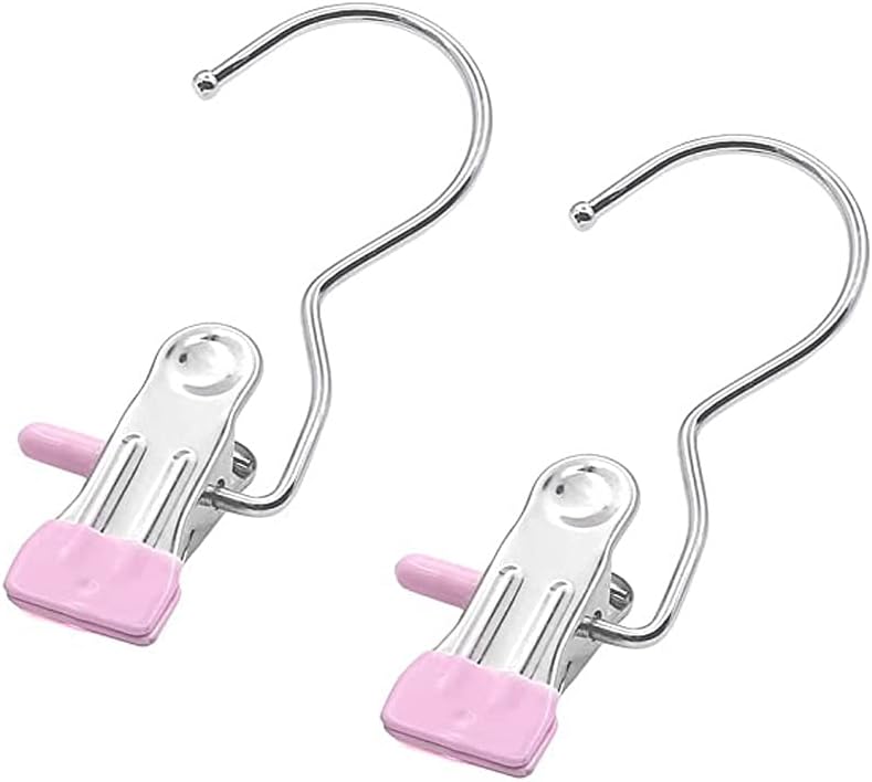 Jcpnneys - Anti-rust Clip Space-saving Clothespin Hat Pants Storage Hanging Travel Hook