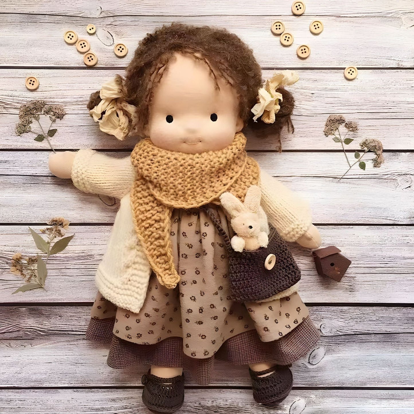 Jcpnneys - The Best Gift for Kids-Handmade Waldorf Doll👧
