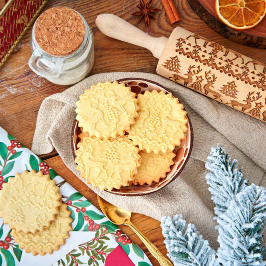 Jcpnneys - Christmas Wooden Rolling Pins