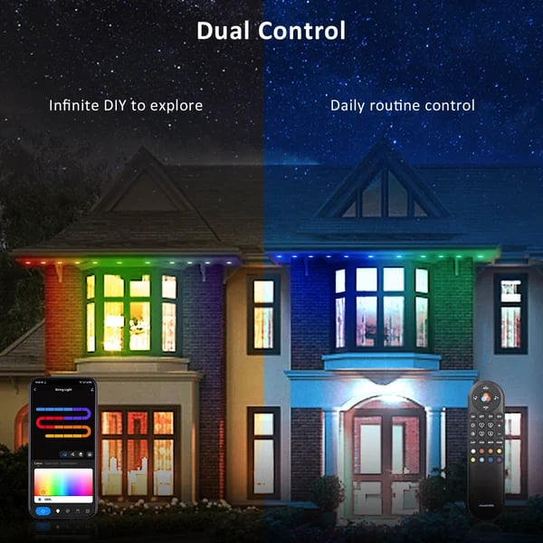 Jcpnneys - Smart Rainbow LED Permanent Outdoor Light