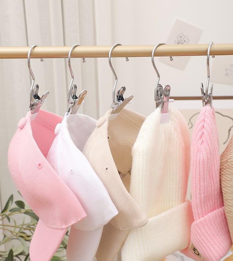 Jcpnneys - Anti-rust Clip Space-saving Clothespin Hat Pants Storage Hanging Travel Hook