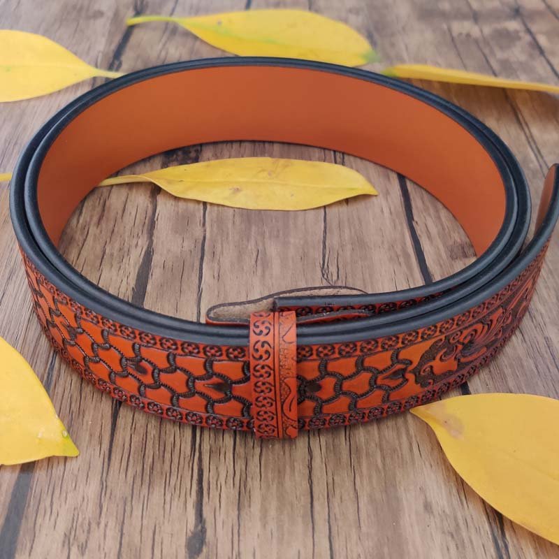 🔥LAST DAY 50% OFF🔥Fashion Punk Hidden Folding Knife Leather Belt