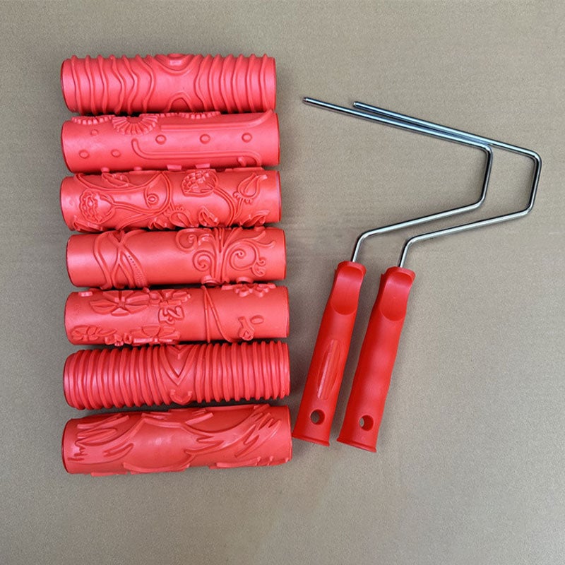 💥💥New products 52% OFF💥embossing texture pattern paint roller for wall decoration