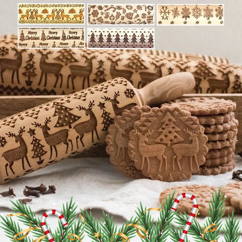 Jcpnneys - Christmas Wooden Rolling Pins