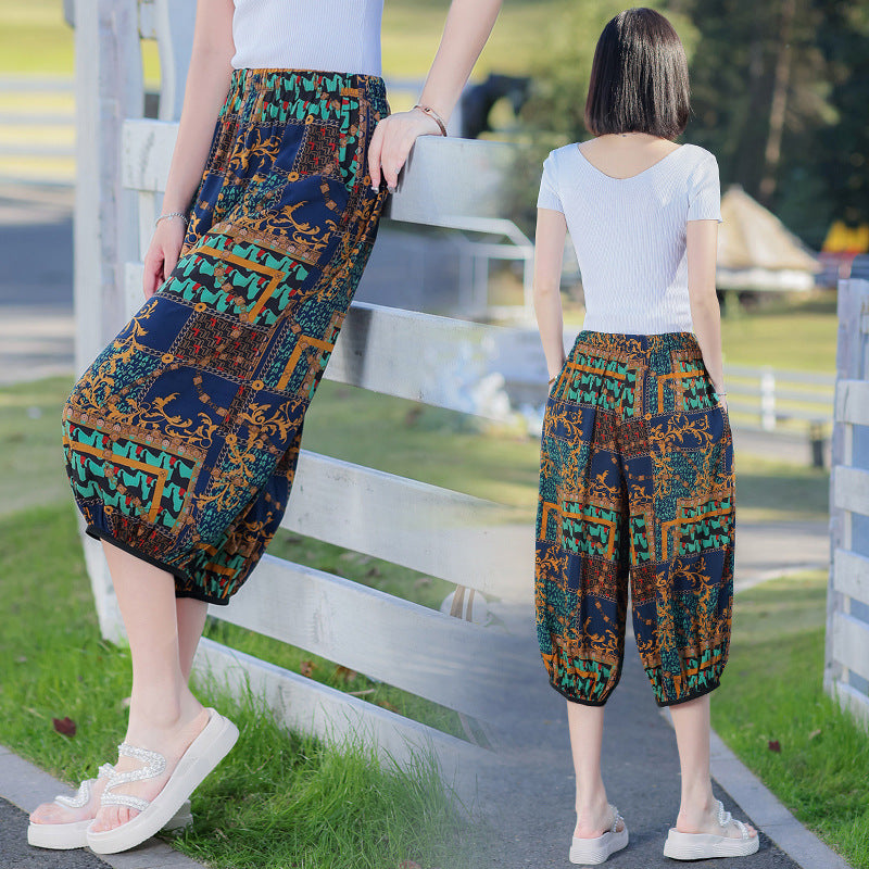 Women's casual beach pants bloomers