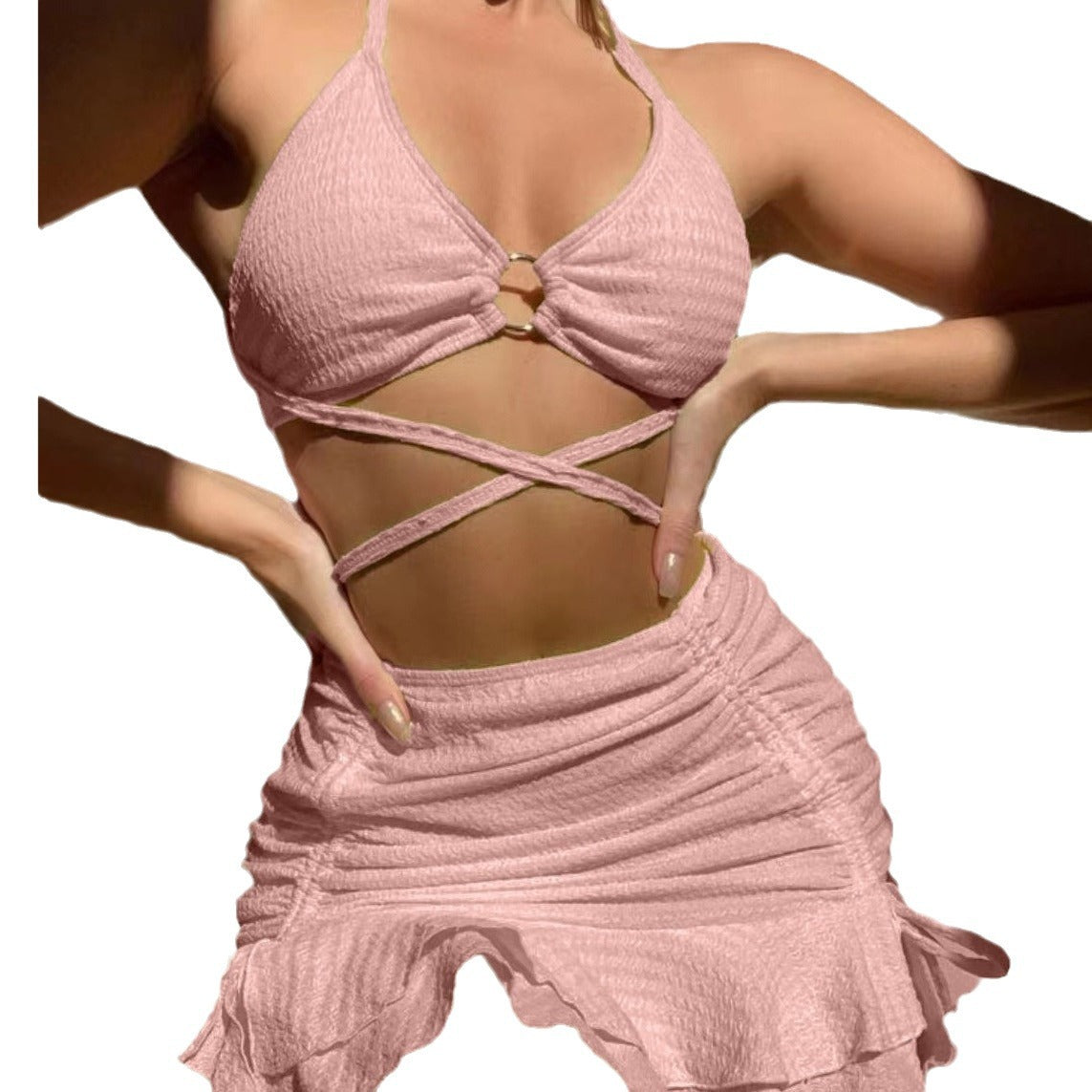 Bikini short skirt swimsuit