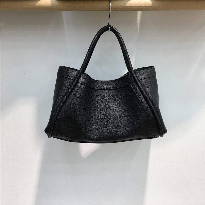 Portable large capacity shoulder crossbody tote bag