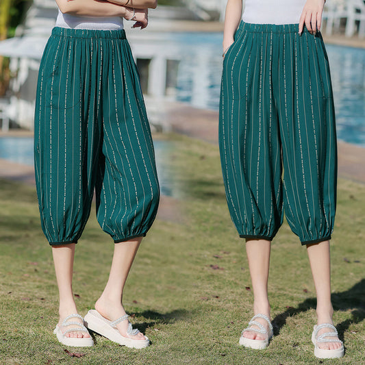 Women's casual beach pants bloomers