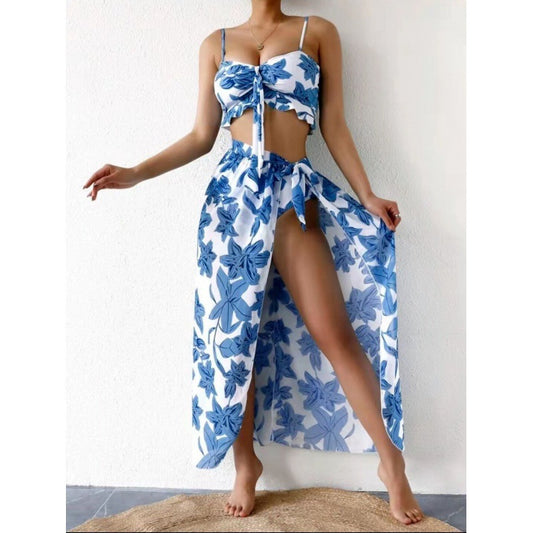 2025 Bikini Three-piece Maxi Swimsuit