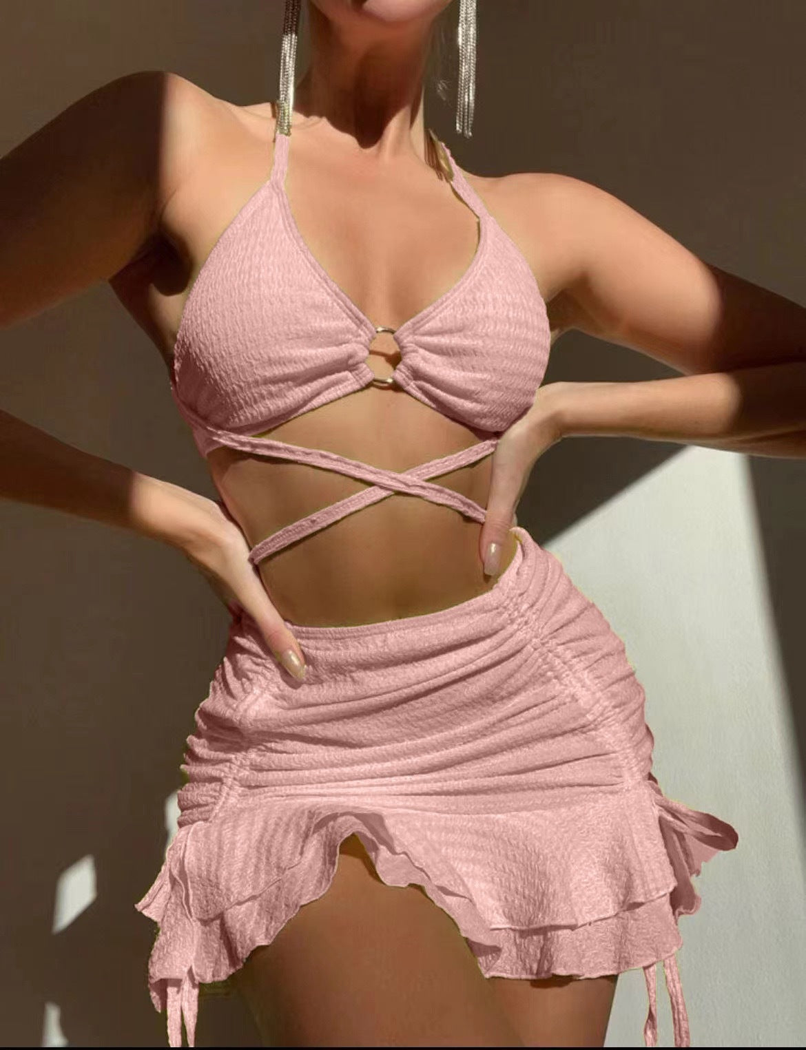 Bikini short skirt swimsuit