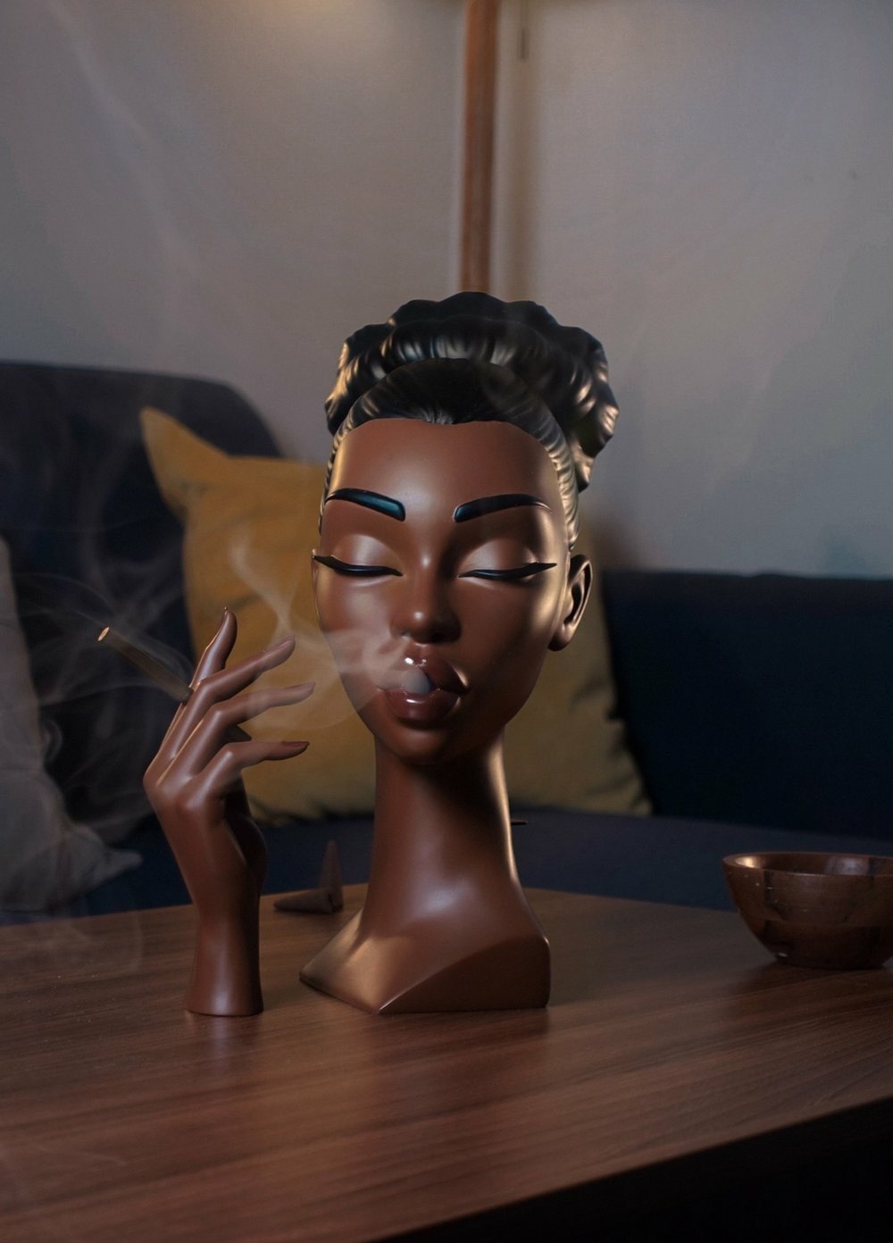 Jcpnneys - Head Incense Burner Black Woman
