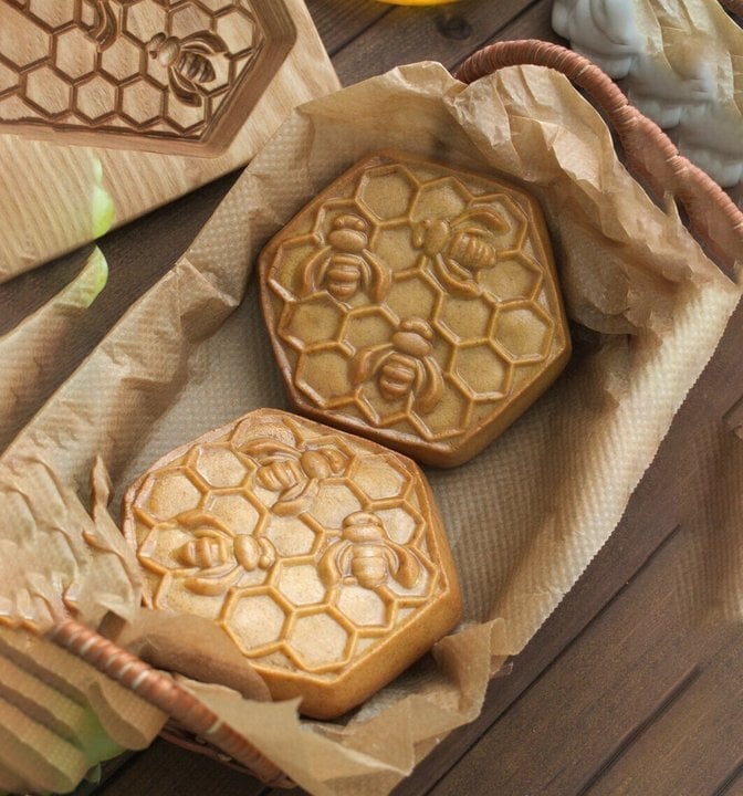 💥This week's specials - Wood Grain Cookie Knife - Cookie Embossing Mould