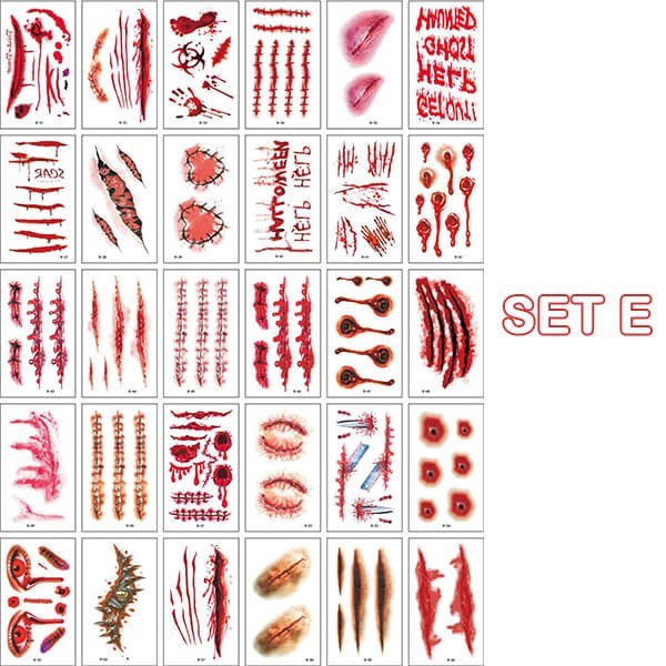 🔥Halloween's hottest items - Halloween prank makeup temporary tattoo