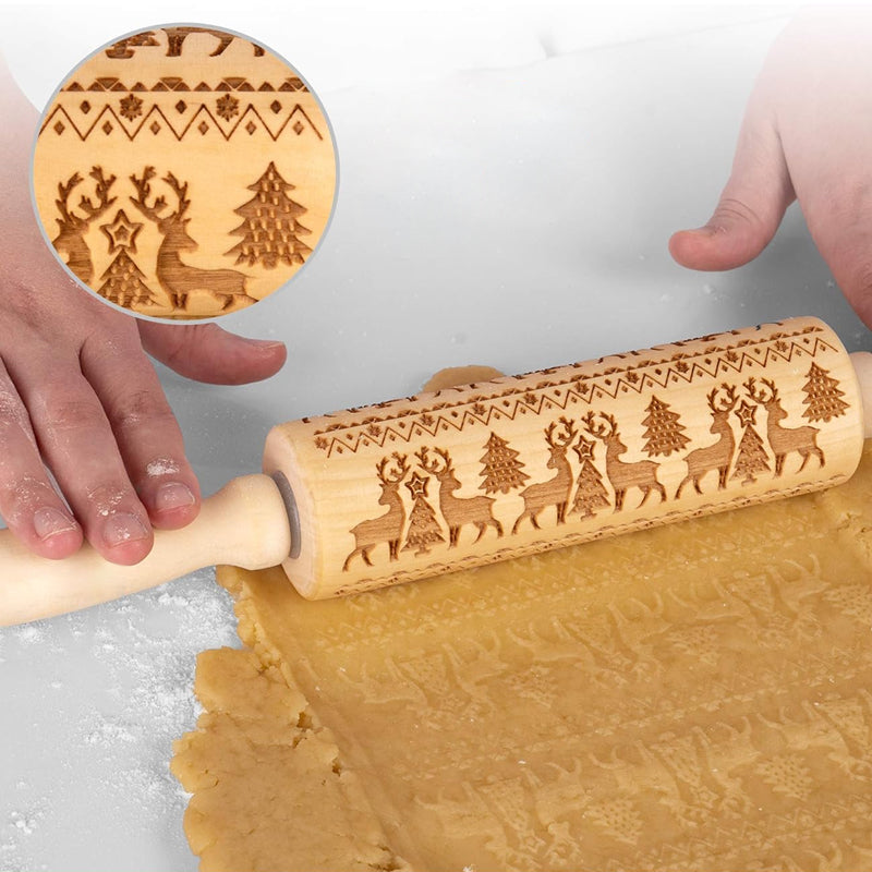Jcpnneys - Christmas Wooden Rolling Pins