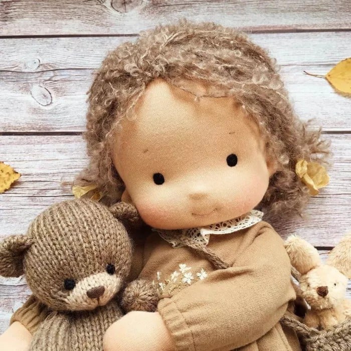 Jcpnneys - The Best Gift for Kids-Handmade Waldorf Doll👧