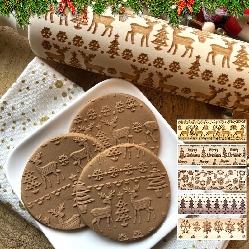 Jcpnneys - Christmas Wooden Rolling Pins
