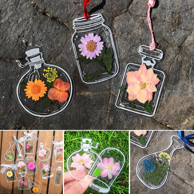 💐Collect Spring 💐-Dried Flower Bookmark Set